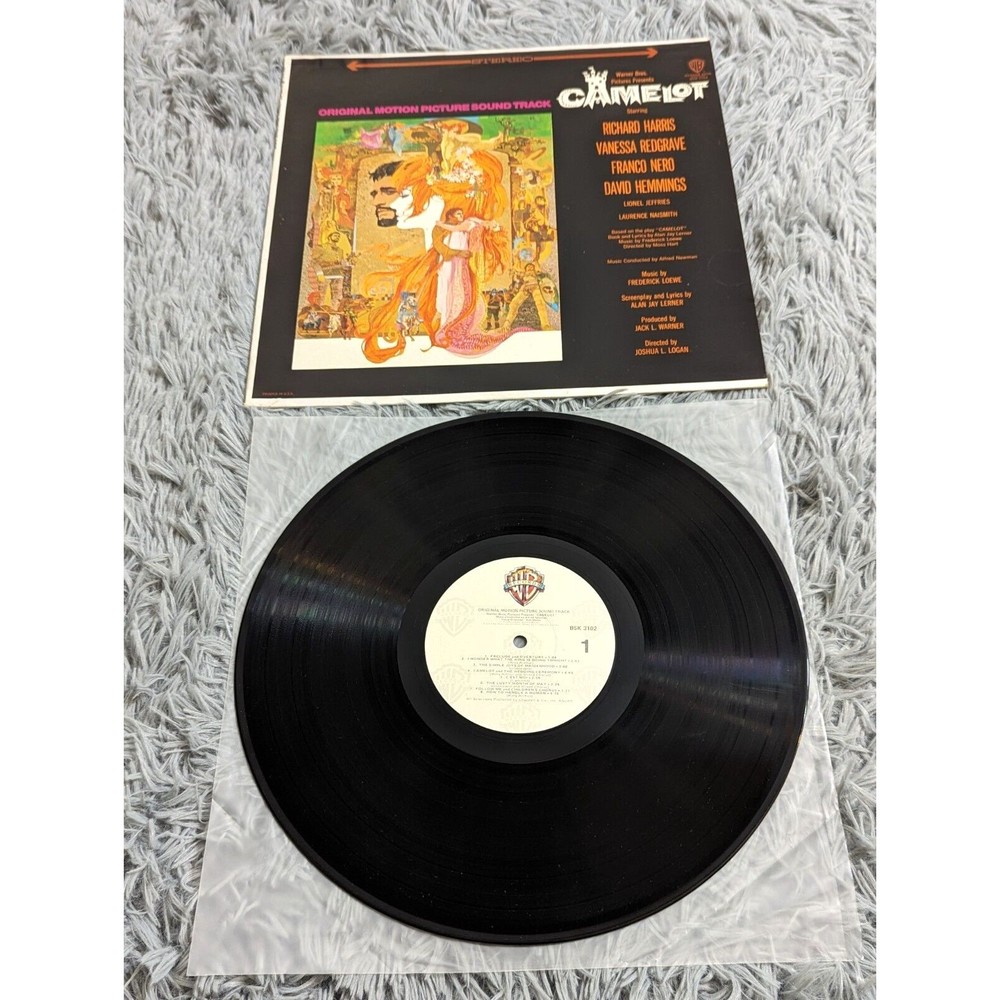 Camelot Original Soundtrack Warner Brothers BSK 3102 lp vinyl record Music